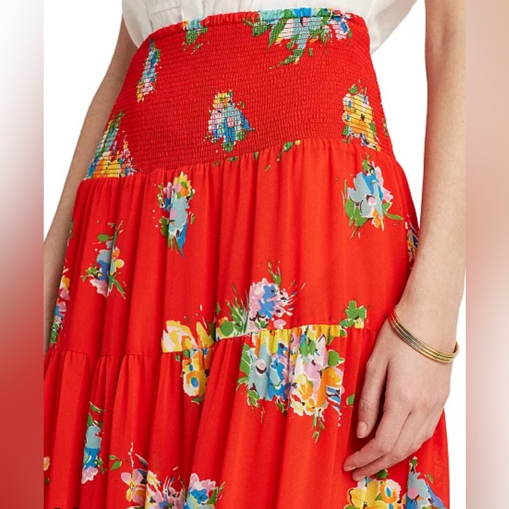 Lauren Ralph Lauren- Women’s Floral Maxi Skirt - Size 2X - Picture 4 of 7